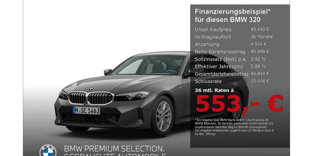 BMW 320 21.883 km 44.940 &euro; Aachen 52078