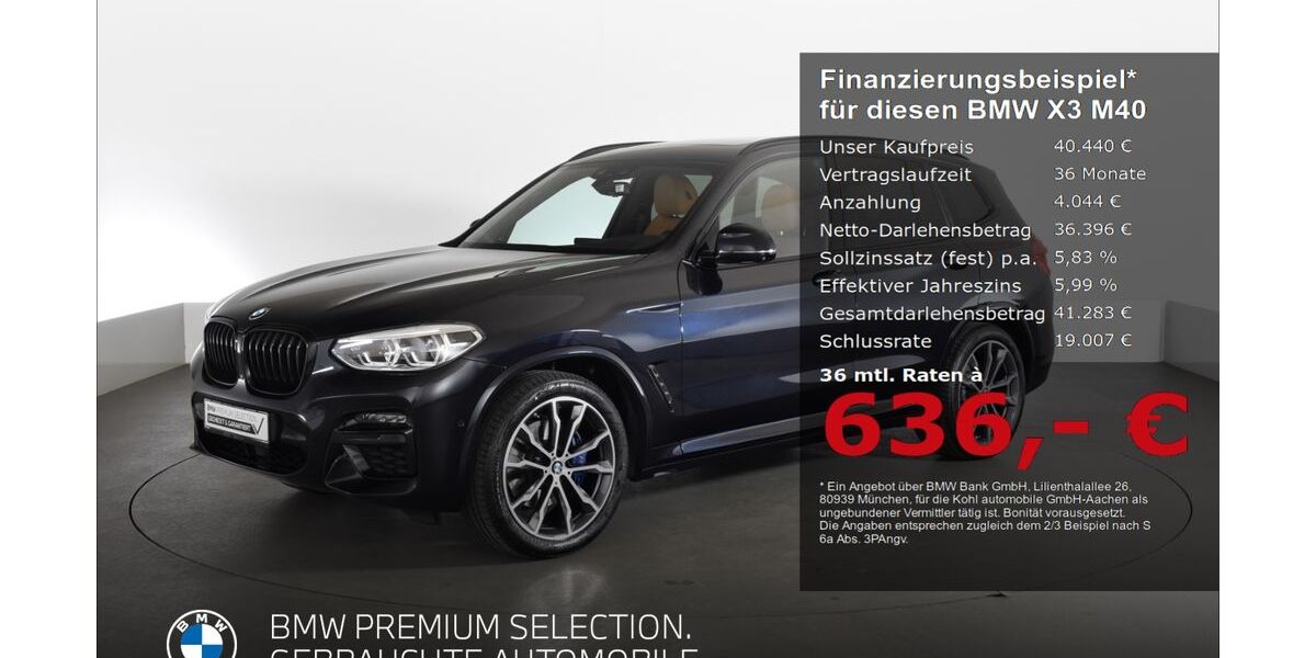 BMW X3 M40 94.408 km 39.220 &euro; Aachen 52078