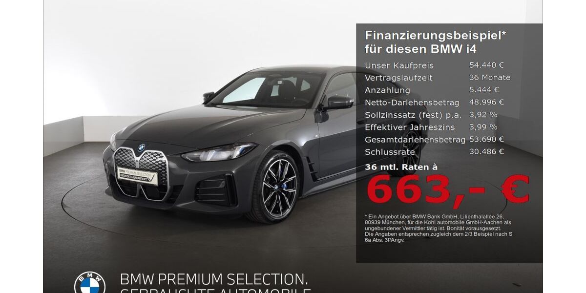 BMW i4 30.485 km 54.440 &euro; Aachen 52078