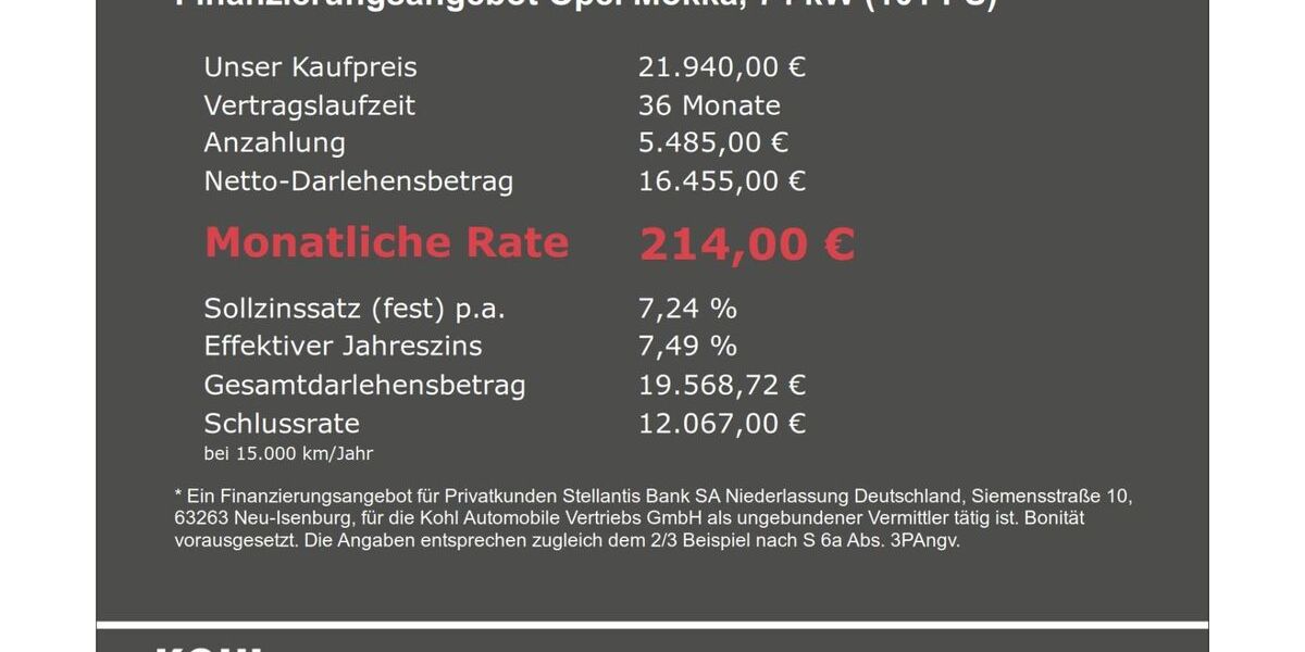 Opel Mokka 30.800 km 19.450 &euro; Aachen 52078
