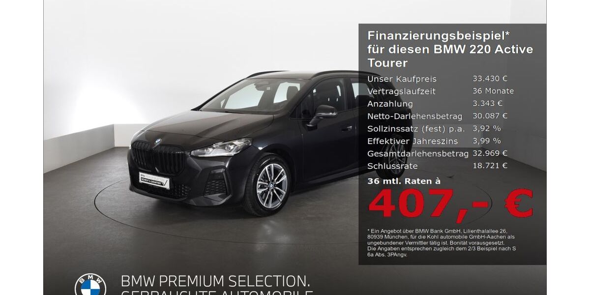 BMW 220 Active Tourer 15.254 km 32.720 &euro; Aachen 52078