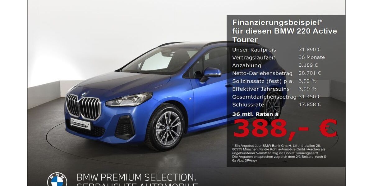 BMW 220 Active Tourer 25.243 km 31.890 &euro; Aachen 52078