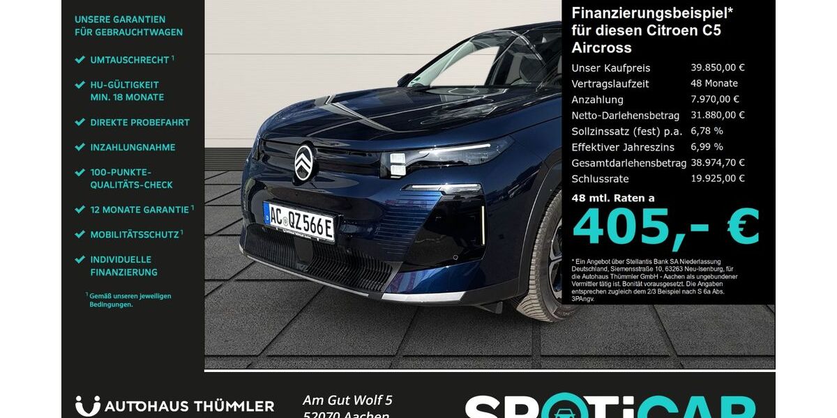 Citroen C5 Aircross 4.999 km 39.650 &euro; Aachen 52070