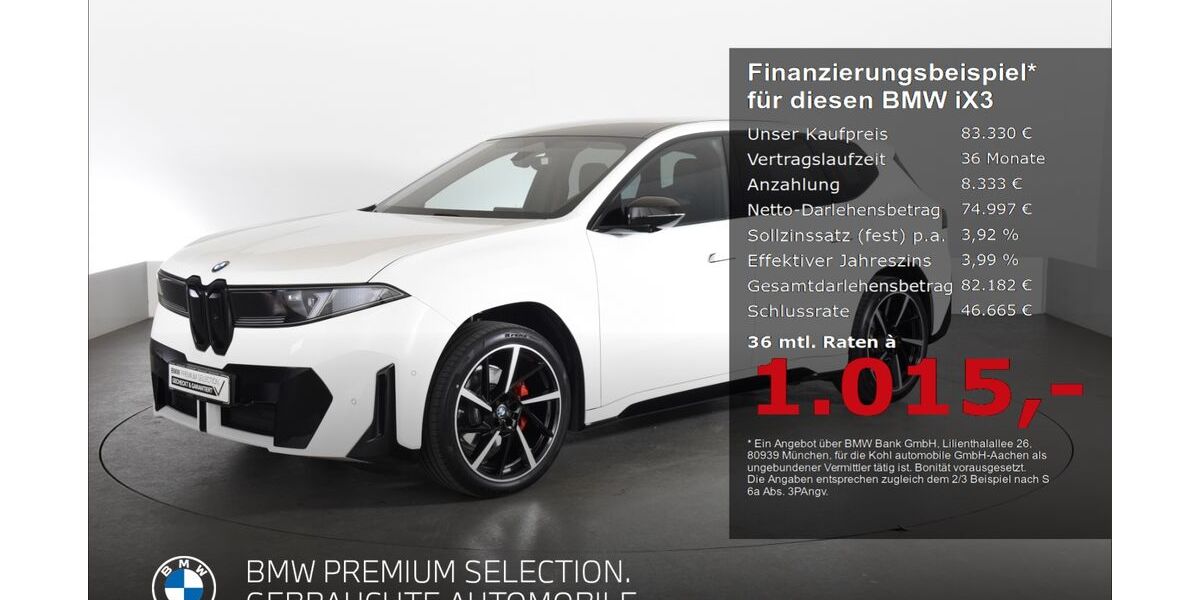 BMW iX3 1.548 km 82.660 &euro; Aachen 52078