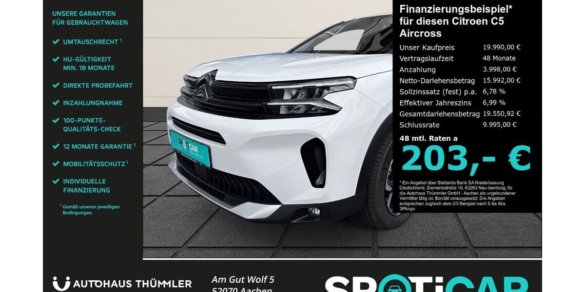 Citroen C5 Aircross 35.542 km 19.690 &euro; Aachen 52070