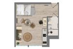 Etagenwohnung Aachen Aachen-Mitte - 1 Zimmer, 23 m&sup2;, 1.230&euro; | Angebot:22697472