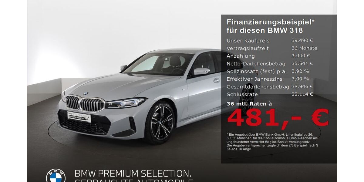 BMW 318 13.316 km 38.780 &euro; Aachen 52078